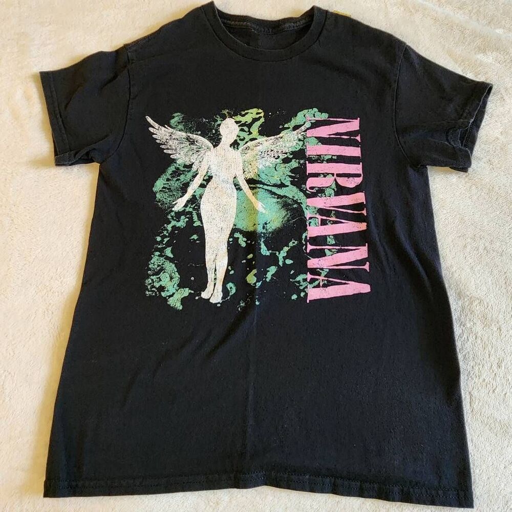 Nirvana In Utero Black Graphic Tshirt Size Small
